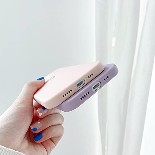 ıPhone 12 Mini Kılıf ile uyumlu Sevimli Bronzlaşmaya Kalp Yumuşak Sıvı Silikon Kılıf Kadın Kızlar için Ultra İnce Anti-Scratch