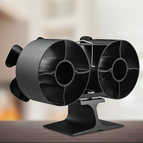 Soba Fan, Slivek 8-Blades İkiz Motor Çift ısı Powered şömine Fan ile termometre için ahşap, Log brülör, şömine